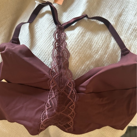 NWT True Body Triangle Lace Racerback Bra - Picture 3 of 5
